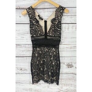PARISIAN Asos Black Sexy Lace Dress Gatsby Cocktail Size 2 NEW